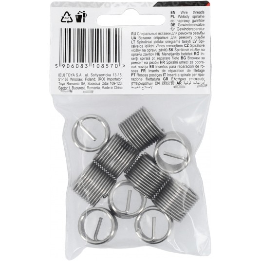 WKŁADY SPIRALNE DO NAP. GWINTÓW M12X1,25 -zdjęcie numer 4