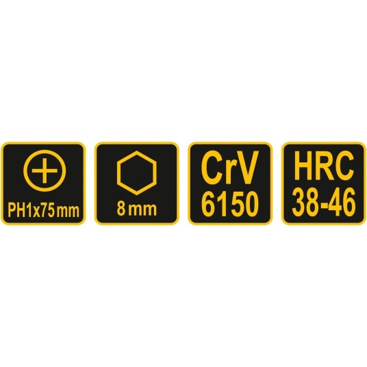 WKRĘTAK DO POBIJANIA 6-KĄT PH1x75MM -zdjęcie numer 4