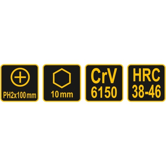 WKRĘTAK DO POBIJANIA 6-KĄT PH2x100MM -zdjęcie numer 4