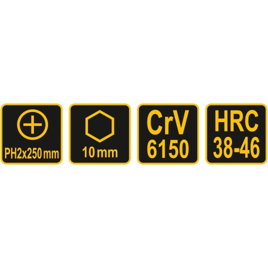WKRĘTAK DO POBIJANIA 6-KĄT PH2x250MM -zdjęcie numer 4
