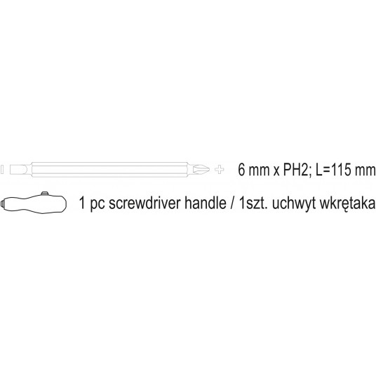 WKRĘTAK DWUSTRONNY PH2X6MM -zdjęcie numer 7