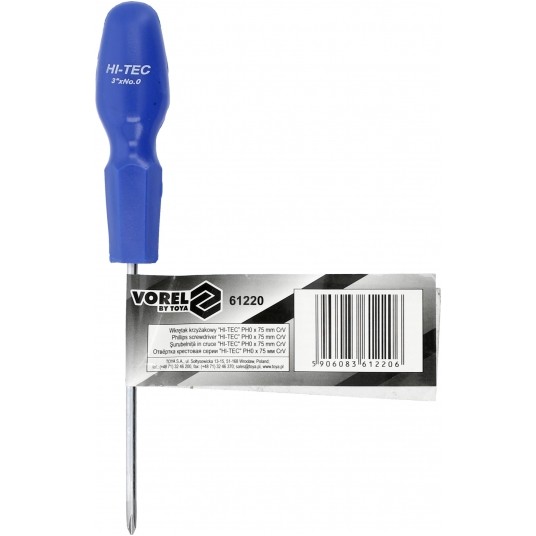WKRĘTAK HI-TEC 0X75MM KRZYŻAKOWY -zdjęcie numer 3
