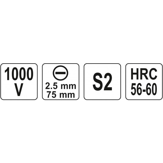 WKRĘTAK IZOLOWANY 1000V 2.5 X 75MM -zdjęcie numer 4