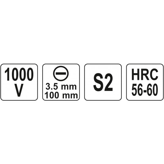 WKRĘTAK IZOLOWANY 1000V 3.5 X 100MM -zdjęcie numer 4