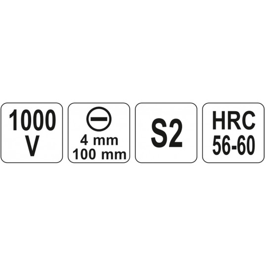 WKRĘTAK IZOLOWANY 1000V 4.0 X 100MM -zdjęcie numer 4