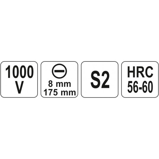 WKRĘTAK IZOLOWANY 1000V 8.0 X 175MM -zdjęcie numer 4