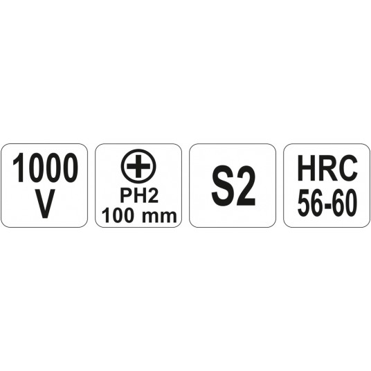 WKRĘTAK IZOLOWANY 1000V PH2 X 100MM -zdjęcie numer 4