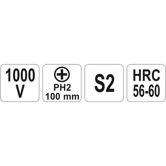 WKRĘTAK IZOLOWANY 1000V PH2 X 100MM -zdjęcie numer 4