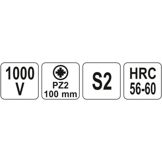 WKRĘTAK IZOLOWANY 1000V PZ2 X 100MM -zdjęcie numer 4