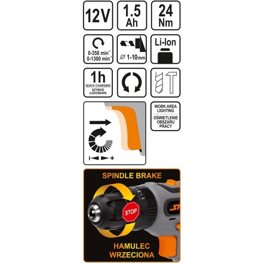 WKRĘTARKA 12V Z UDAREM X 2 AKU -zdjęcie numer 4