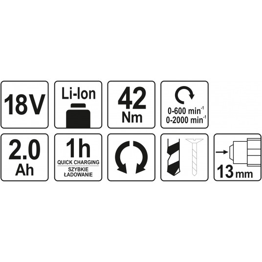WKRĘTARKA BEZSZCZOTKOWA 18V 42NM - 2AH -zdjęcie numer 7