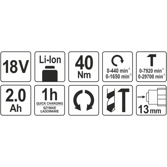 WKRĘTARKA UDAROWA 18V 40NM - 2AH -zdjęcie numer 4