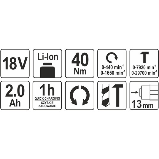 WKRĘTARKA UDAROWA 18V 40NM - 2AH -zdjęcie numer 4