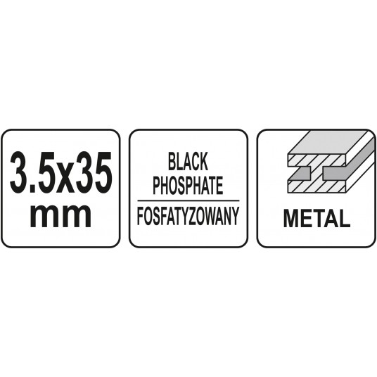 WKRĘTY NA TAŚMIE 3,5X35MM DO METALU1000S -zdjęcie numer 4