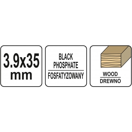 WKRĘTY NA TAŚMIE 3,9X35MM DO DREWNA1000S -zdjęcie numer 4