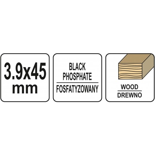 WKRĘTY NA TAŚMIE 3,9X45MM DO DREWNA1000S -zdjęcie numer 4