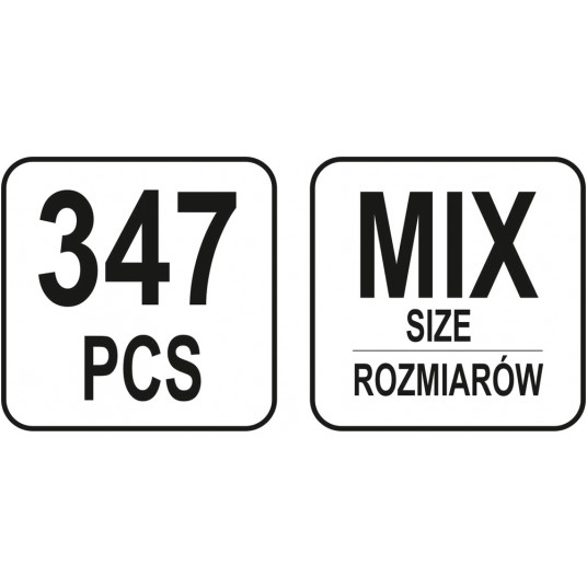 WKRĘTY/NAKR/ŚRUB/PODKŁ MIX 347 SZT -zdjęcie numer 5