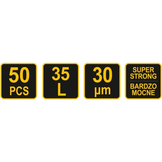 WORKI NA ODPADY 35L 50SZT 30µM -zdjęcie numer 4