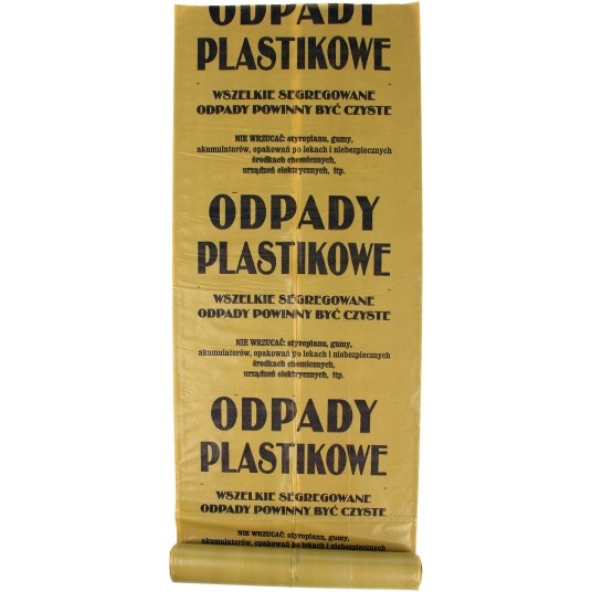 WORKI NA ODPADY PLASTIK 120L 10SZT 40µm -zdjęcie numer 1