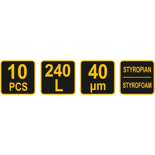 WORKI NA STYROPIAN 240L 10SZT 40µM -zdjęcie numer 3