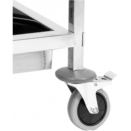 WÓZEK KELNERSKI 2-PÓŁKOWY GŁĘBOKI -zdjęcie numer 4