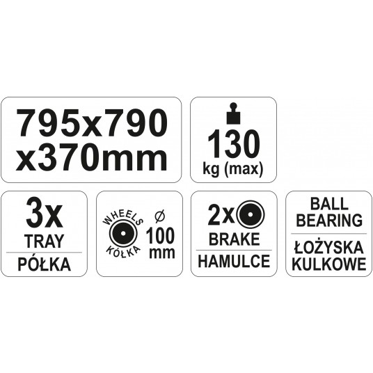 WÓZEK WARSZTATOWY 3 POZIOMY. -zdjęcie numer 8