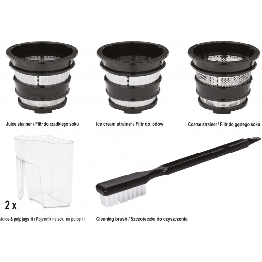 WYCISKARKA WOLNOOBROTOWA DO SOKÓW CZARNA -zdjęcie numer 6