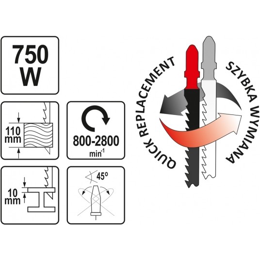 WYRZYNARKA 750W Z UCHWYTEM GRZYBKOWYM -zdjęcie numer 9