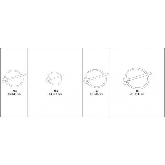 ZABEZPIECZENIA Z KÓŁKIEM MIX 50 SZT -zdjęcie numer 5