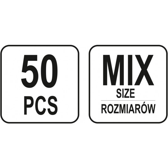 ZABEZPIECZENIA Z KÓŁKIEM MIX 50 SZT -zdjęcie numer 4