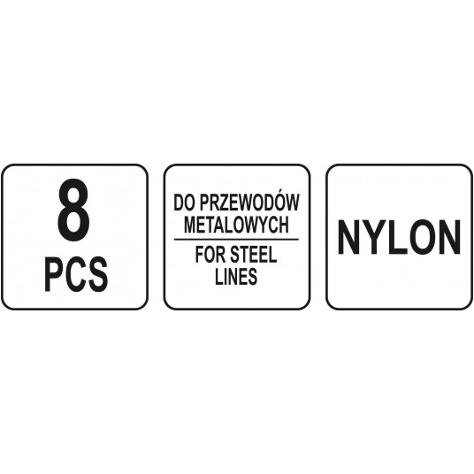 ZACISKI DO PRZEWODÓW METALOWYCH 8 SZTUK -zdjęcie numer 5