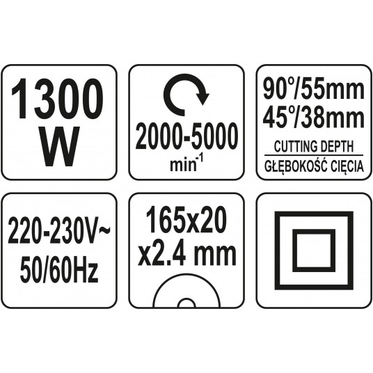 ZAGŁĘBIARKA 1300W 165MM -zdjęcie numer 5