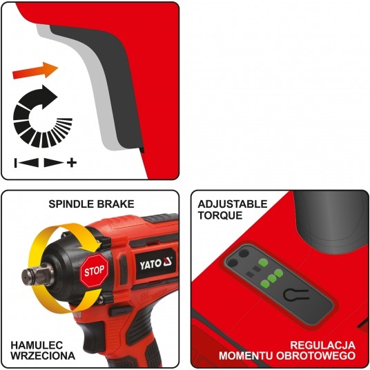 ZAKRĘTARKA BEZSZCZOTKOWA 18V 1/2'' - 3AH -zdjęcie numer 8