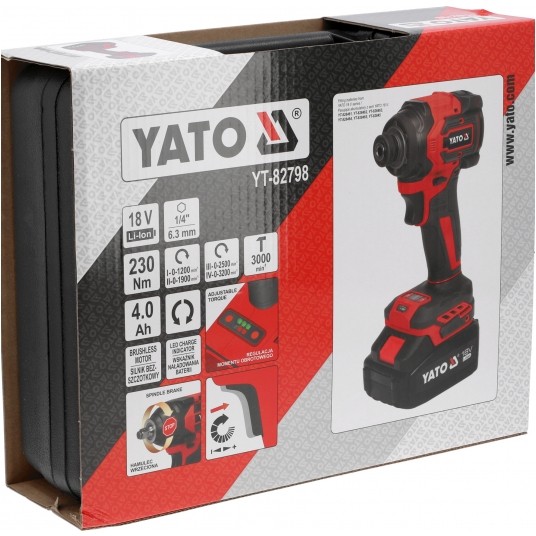 ZAKRĘTARKA UDAROWA 18V HEX 230NM - 4AH -zdjęcie numer 8