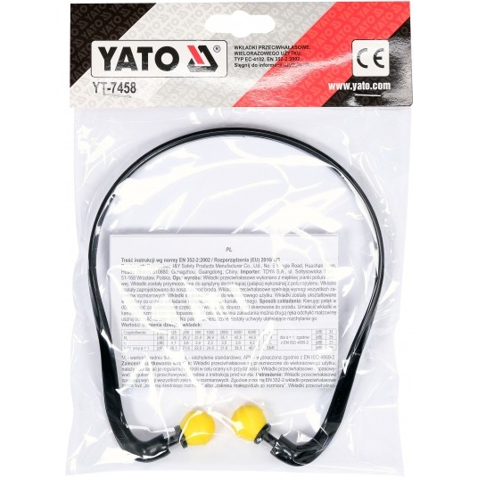 ZATYCZKI DO USZU PIANKA KABŁĄK 26dB 1par -zdjęcie numer 8