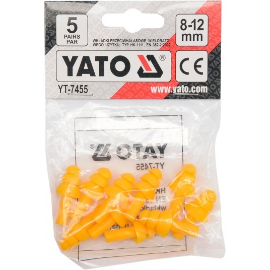 ZATYCZKI DO USZU SILIKONOWE 22dB (5par) -zdjęcie numer 1