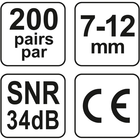 ZATYCZKI DO USZU Z PIANKI 38dB (200par) -zdjęcie numer 4