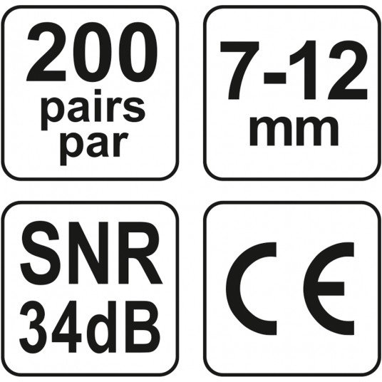 ZATYCZKI DO USZU Z PIANKI 38dB (200par) -zdjęcie numer 4