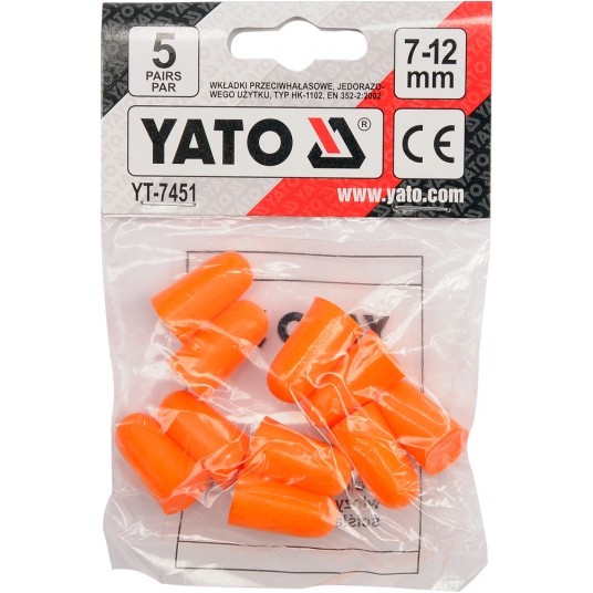 ZATYCZKI DO USZU Z PIANKI 38dB (5par) -zdjęcie numer 1