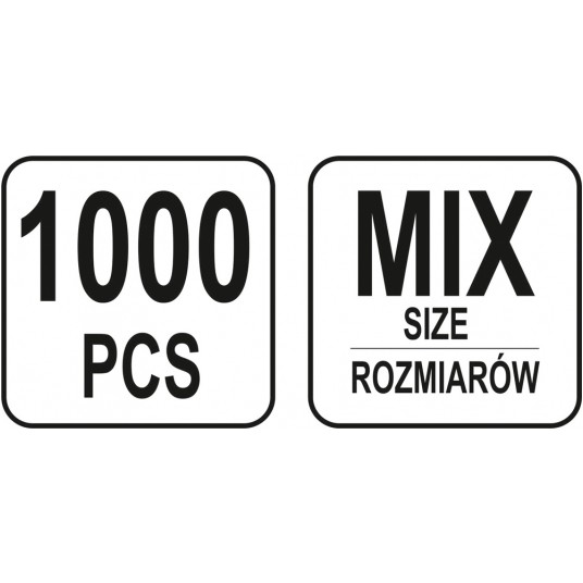 ZAWLECZKI PROSTE MIX 1000 SZT -zdjęcie numer 4