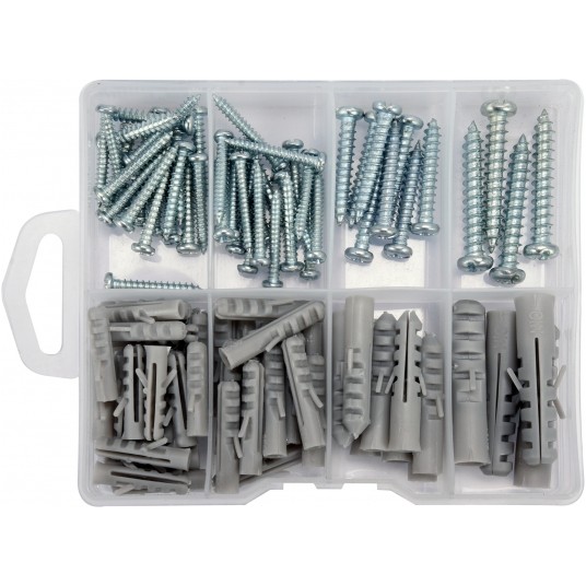 ZES WKRĘTÓW I KOŁKÓW ROZPOROWYCH 104SZT -zdjęcie numer 1