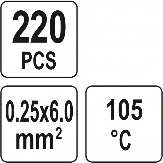 ZEST. 220 SZT KOSZULEK Z CYNĄ 0,25-6MM2 -zdjęcie numer 4