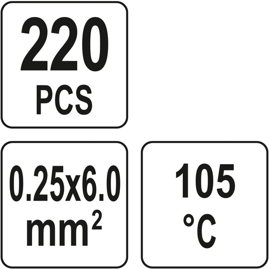 ZEST. 220 SZT KOSZULEK Z CYNĄ 0,25-6MM2 -zdjęcie numer 4