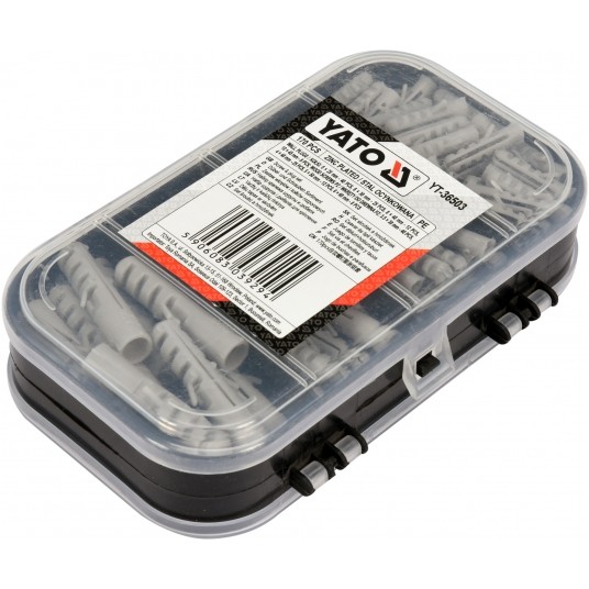 ZEST. WKRĘTÓW I KOŁKÓW ROZPOROWYCH 170 SZT YATO -zdjęcie numer 3