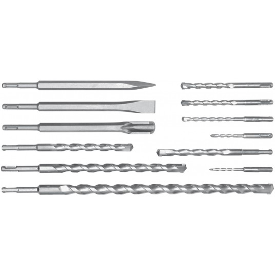 ZESTAW DŁUT I WIERTEŁ SDS PLUS 12CZ. -zdjęcie numer 1