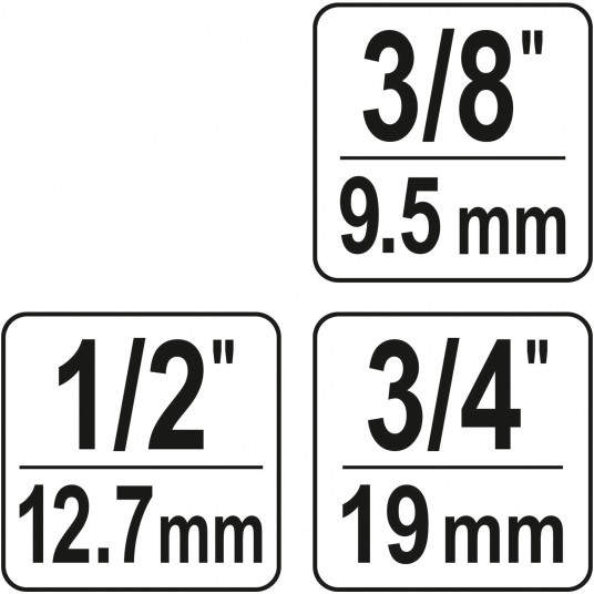 ZESTAW DO WYKRĘCANIA NYPLI 3/8" 1/2" 3/4 -zdjęcie numer 4