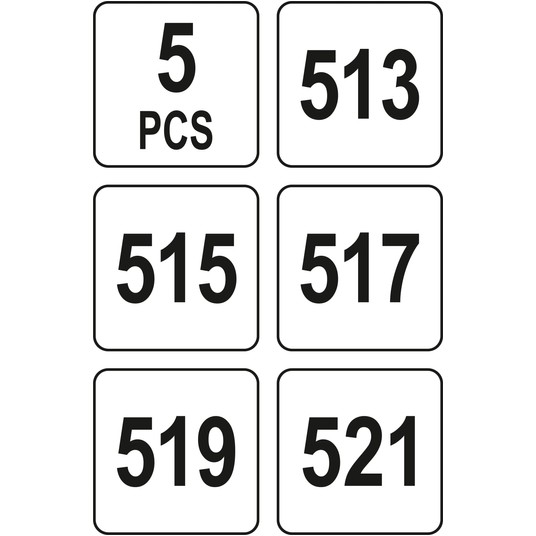 ZESTAW DYSZ 5SZT (513,515,517,519,521) -zdjęcie numer 5