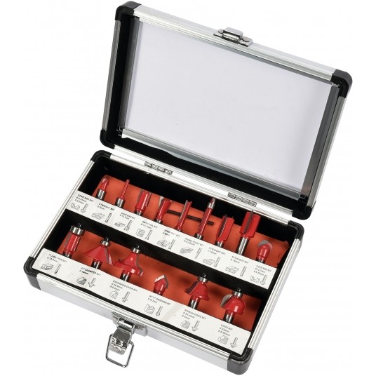 ZESTAW FREZÓW DO DREWNA 15SZT, TRZP.8MM -zdjęcie numer 3