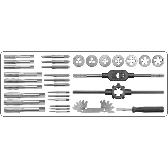 ZESTAW GWINTOWNIKÓW I NARZY M3-M12 32 CZ -zdjęcie numer 6