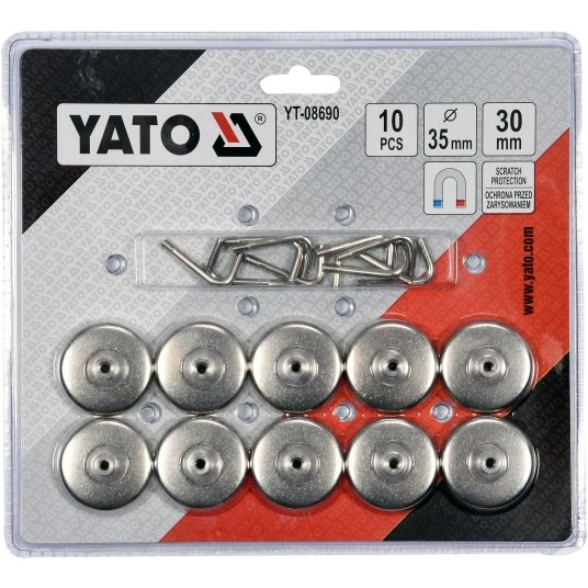 ZESTAW HACZYKÓW MAGNETYCZNYCH 10 SZT -zdjęcie numer 2